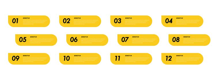 bullet points numbers from 1 to 12 list markers vector image