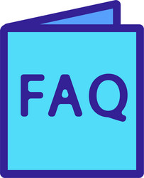questions and answers icon isolated vector image