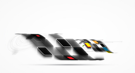 abstract futuristic internet high computer vector image