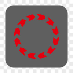 circulation rounded square button vector image