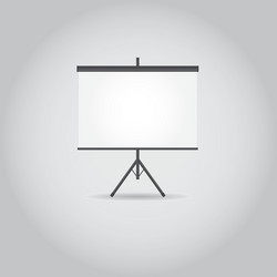 Empty Projection Screen with Copy Space vector image