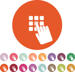 pin code icon password and unlock access vector image