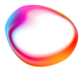 rainbow blob shape color gradient vector image