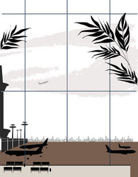 Window forest view Royalty Free Vector Image - VectorStock