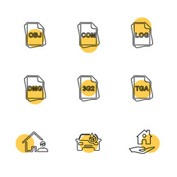 file type files documents eps icons set vector image
