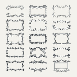 Doodle design element set Royalty Free Vector Image