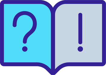 questions and answers icon isolated vector image
