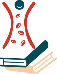 Atherosclerosis Artery Flat Collage Royalty Free Vector