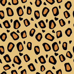 Leopard print seamless pattern Royalty Free Vector Image