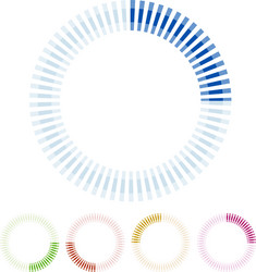 preloader circular shape segmented circle vector image