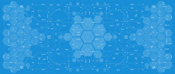 background with futuristic user interface design vector image