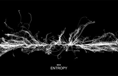 Dynamic Particle Network 3D vector image