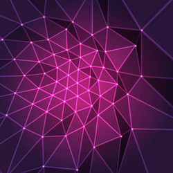 Abstract Glowing Network Background vector image