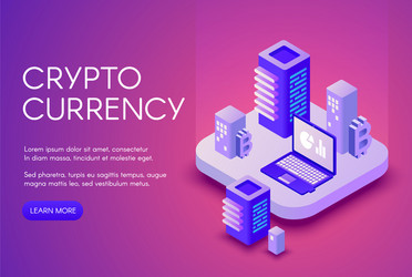 Cryptocurrency Blockchain Network vector image