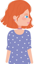 Premium Vector  Woman profile cartoon