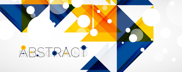 geometric abstract background techno color vector image