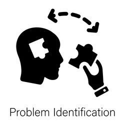 problem identification vector image