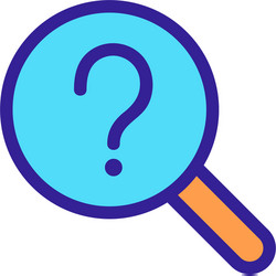 questions and answers icon isolated vector image