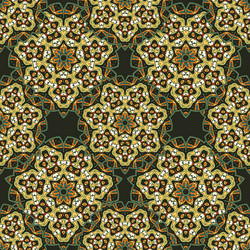 seamless repeating pattern of mandalas vector image