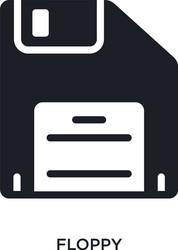 floppy isolated icon simple element from vector image