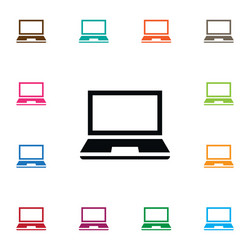 isolated notebook icon desktop element can vector image