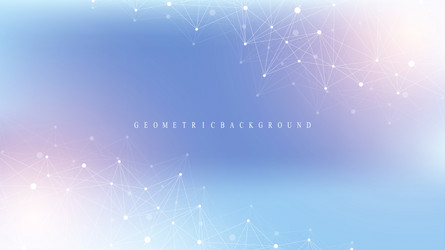 digits abstract background with connected line vector image