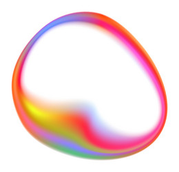 rainbow blob shape color gradient vector image