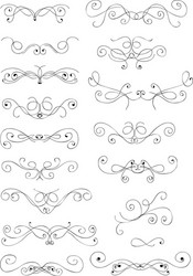 decorative design elements vector image