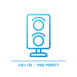 railway signalling pixel perfect gradient linear vector image