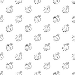 rhinopithecus pattern seamless vector image