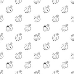 Rhinopithecus pattern seamless vector