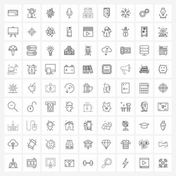 set 81 ui icons and symbols for game app vector image