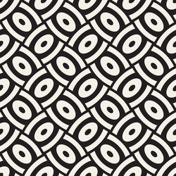 geometric seamless pattern with curved vector image