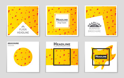 abstract layout background set for art vector image