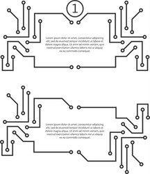 printed circuit board like quote text vector image