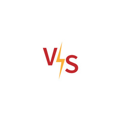 Vs icon design template vector