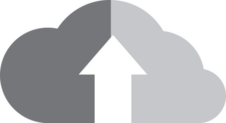 cloud computing isolated icon vector image