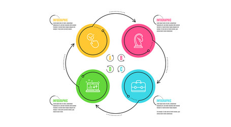 Marketing strategy checkbox and sound check icons vector