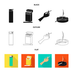 isolated object refuse and stop symbol vector image