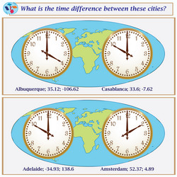 logical task what is the time difference between vector