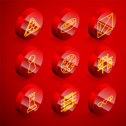 set line billiard balls in triangle checker game vector image