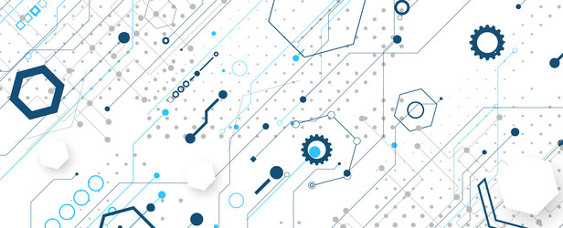 abstract computer circuit board technology vector image