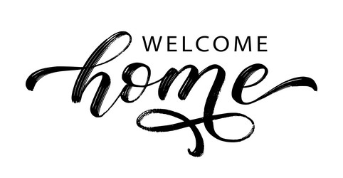 Bright Welcome Home Lettering 126472 Vector Art at Vecteezy