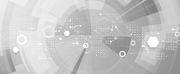 abstract computer circuit board technology vector image