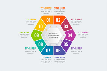 data visualization elements and marketing chart vector image
