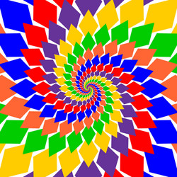 design multicolor twirl rotation background vector image