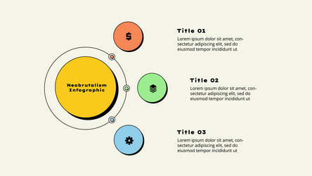 flowchart infographic presentation with 3 steps vector image