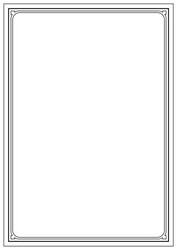 page border a4 design for project vector image