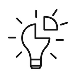 problem solving skills icon black and white sign vector image