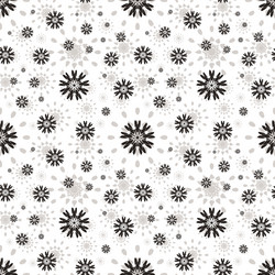 seamless pattern with abstract flowers repeating vector image